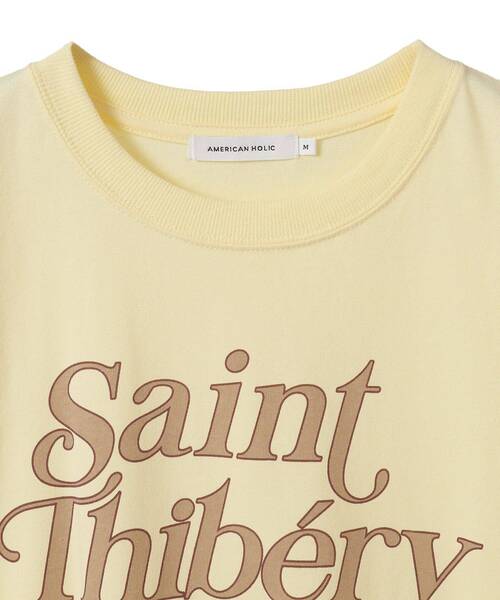 AMERICAN HOLIC(アメリカンホリック)の「デザインロゴプリントTシャツ(Tシャツ/カットソー・レディース・イエロー/オフホワイト/チャコールグレー・M/L)」の19枚目の写真