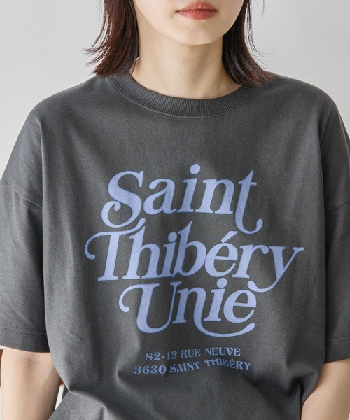 AMERICAN HOLIC(アメリカンホリック)の「デザインロゴプリントTシャツ(Tシャツ/カットソー・レディース・イエロー/オフホワイト/チャコールグレー・M/L)」の10枚目の写真