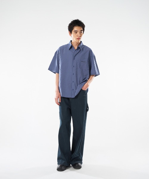 kutir（クティール）の「ASSORTED SEER SOCCOR CHECK SHIRT／アソートシアサッカーチェックシャツ（シャツ/ブラウス・メンズ・ブラック/アイボリー/ブルー/ベージュ・MEDIUM/LARGE）」の20枚目の写真