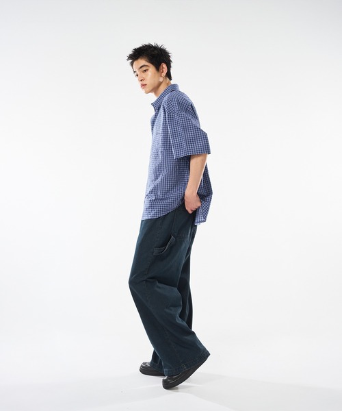 kutir（クティール）の「ASSORTED SEER SOCCOR CHECK SHIRT／アソートシアサッカーチェックシャツ（シャツ/ブラウス・メンズ・ブラック/アイボリー/ブルー/ベージュ・MEDIUM/LARGE）」の21枚目の写真