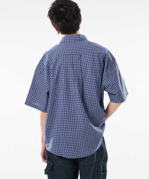kutir（クティール）の「ASSORTED SEER SOCCOR CHECK SHIRT／アソートシアサッカーチェックシャツ（シャツ/ブラウス・メンズ・ブラック/アイボリー/ブルー/ベージュ・MEDIUM/LARGE）」の19枚目の写真