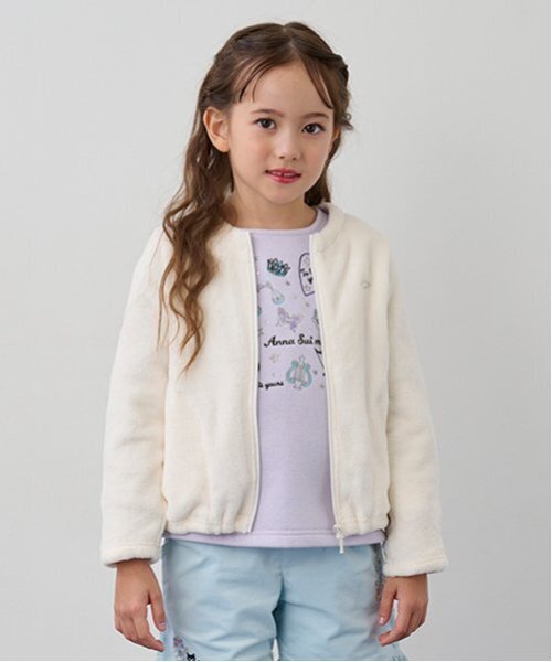 ANNA SUI mini(アナスイ・ミニ)の「【あったか裏起毛】星座刺しゅうトレーナー(スウェット・キッズ・ラベンダー/ライトブルー・85-95cm)」の2枚目の写真