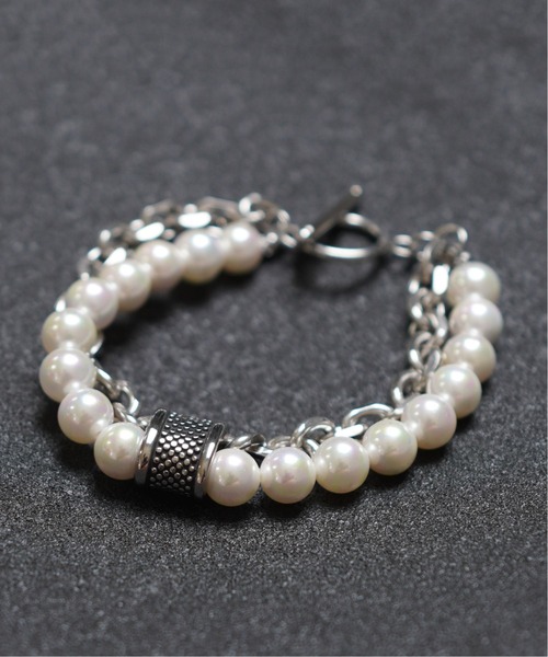 SPINNS(スピンズ)の「パール×チェーン2連ブレスレット/パーツ付き(ブレスレット・メンズ・A/B・ONESIZE)」の3枚目の写真