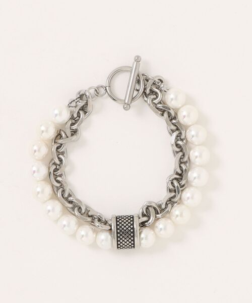 SPINNS(スピンズ)の「パール×チェーン2連ブレスレット/パーツ付き(ブレスレット・メンズ・A/B・ONESIZE)」の8枚目の写真