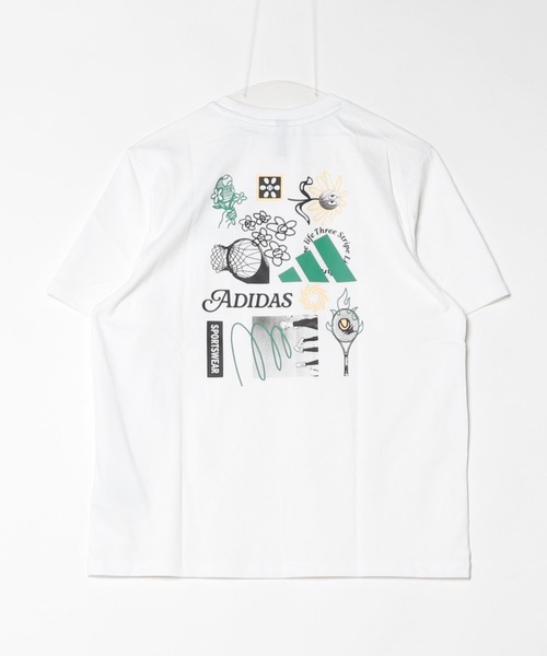 関税込【adidas】adidas Originals バック グラフィック Tシャツ adidas tシャツ アディダス W PHOTO バック グラフィックTシャツ