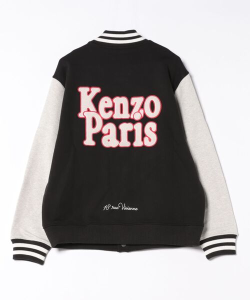 【KENZO】ドローイング バーシティ ポッパー フーディ ※送関込 KENZO - ケンゾー・ヴェルディ・マーケット・タイガー刺繍