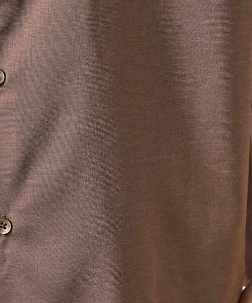 THE SHOP TK （ザ ショップ ティーケー ）の「クールファイバーバンドカラー半袖シャツ　接触冷感／吸水速乾／UVケア／軽量／セットアップ可（シャツ/ブラウス・メンズ・ブラウン系/ネイビー・02/03/04）」の8枚目の写真