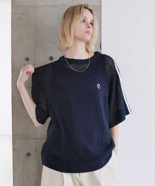 supreme スモールロゴ　メッシュ ニット Open Knit Small Box Sweater | Supreme 22ss
