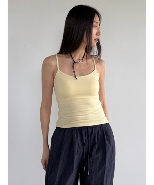 Didot.showroom（ディドット ショールーム）の「ベーシックカップインキャミソール（キャミソール・レディース・アイボリー/ブラック/グレー/レモンイエロー/ベージュ・FREE）」の5枚目の写真