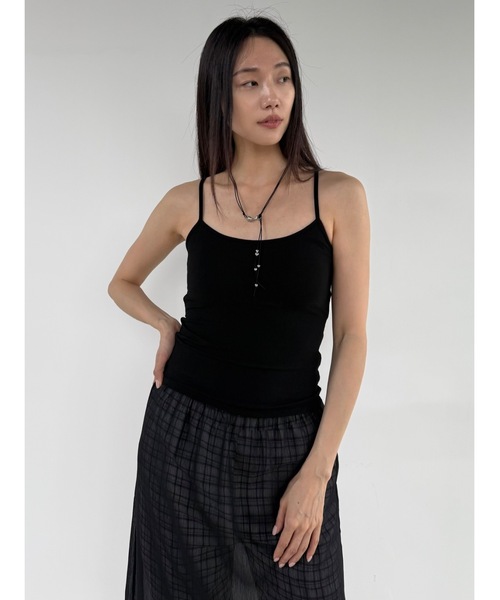 Didot.showroom（ディドット ショールーム）の「ベーシックカップインキャミソール（キャミソール・レディース・アイボリー/ブラック/グレー/レモンイエロー/ベージュ・FREE）」の2枚目の写真