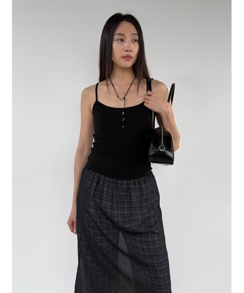 Didot.showroom（ディドット ショールーム）の「ベーシックカップインキャミソール（キャミソール・レディース・アイボリー/ブラック/グレー/レモンイエロー/ベージュ・FREE）」の11枚目の写真