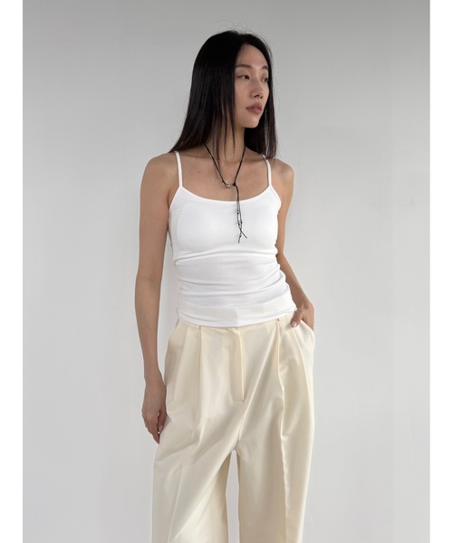 Didot.showroom（ディドット ショールーム）の「ベーシックカップインキャミソール（キャミソール・レディース・アイボリー/ブラック/グレー/レモンイエロー/ベージュ・FREE）」の7枚目の写真