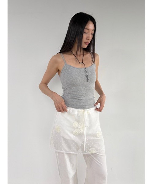 Didot.showroom（ディドット ショールーム）の「ベーシックカップインキャミソール（キャミソール・レディース・アイボリー/ブラック/グレー/レモンイエロー/ベージュ・FREE）」の15枚目の写真