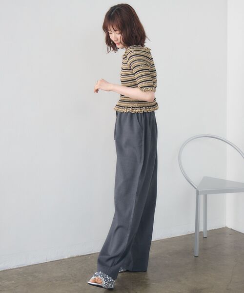 RETRO GIRL（レトロガール）の「アソートギャザーカットソー（Tシャツ/カットソー・レディース・パープル系その他/ブラウン系その他/ブラック系その他・FREE）」の8枚目の写真