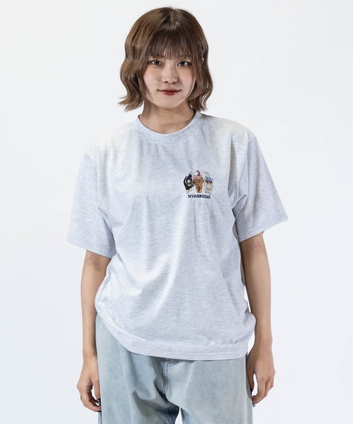 セール】【t】〔神保町にゃんこ堂〕ワンポイント刺繍/両面プリント