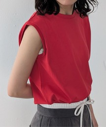 Monocoro toppi（モノコロトッピ）の「USAコットン 汗染み防止ノースリーブTシャツ（Tシャツ/カットソー）」