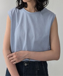 Monocoro toppi（モノコロトッピ）の「USAコットン 汗染み防止ノースリーブTシャツ（Tシャツ/カットソー）」