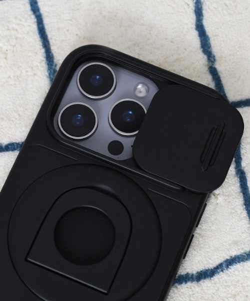 Fun & Daily（ファンアンドデイリー）の「F&D : カメラカバー＆リング付き iPhoneケース/ iPhone14 /iPhone15 / iPhone16/ iPhone17 / Pro/ Plus / ProMax（スマホケース/カバー・メンズ・ブラック/シルバー・iPhone 16/iPhone 15 Pro/iPhone 15/iPhone 14/iPhone 16 Pro Max/iPhone 16 Pro/iPhone 16 Plus/iPhone 17/iPhone 17 Pro/iPhone Air）」の2枚目の写真