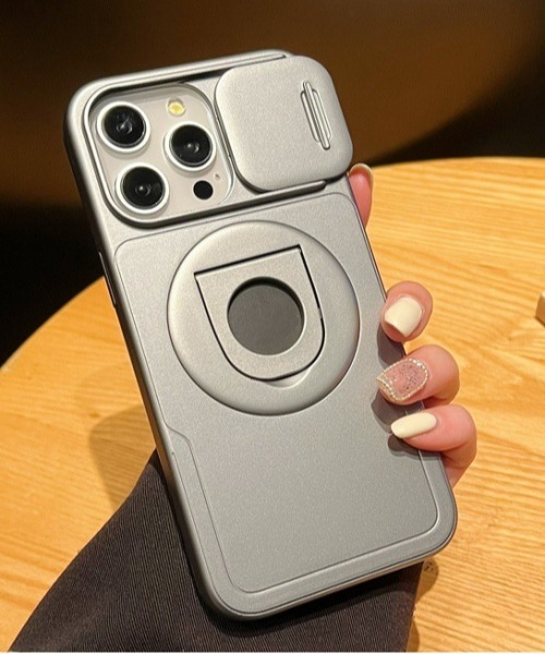Fun & Daily（ファンアンドデイリー）の「F&D : カメラカバー＆リング付き iPhoneケース/ iPhone14 /iPhone15 / iPhone16/ iPhone17 / Pro/ Plus / ProMax（スマホケース/カバー・メンズ・ブラック/シルバー・iPhone 16/iPhone 15 Pro/iPhone 15/iPhone 14/iPhone 16 Pro Max/iPhone 16 Pro/iPhone 16 Plus/iPhone 17/iPhone 17 Pro/iPhone Air）」の3枚目の写真