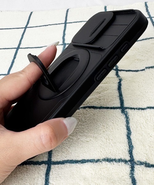 Fun & Daily（ファンアンドデイリー）の「F&D : カメラカバー＆リング付き iPhoneケース/ iPhone14 /iPhone15 / iPhone16/ iPhone17 / Pro/ Plus / ProMax（スマホケース/カバー・メンズ・ブラック/シルバー・iPhone 16/iPhone 15 Pro/iPhone 15/iPhone 14/iPhone 16 Pro Max/iPhone 16 Pro/iPhone 16 Plus/iPhone 17/iPhone 17 Pro/iPhone Air）」の13枚目の写真