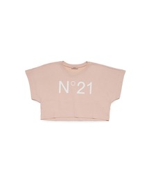 N°21（ヌメロ ヴェントゥーノ）の「N°21（ヌメロ ヴェントゥーノ）Kids & Junior ブランドロゴ半袖Tシャツカットソー（Tシャツ/カットソー）」