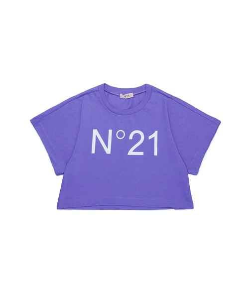 N°21（ヌメロ ヴェントゥーノ）の「N°21（ヌメロ ヴェントゥーノ）Kids & Junior ブランドロゴ半袖Tシャツカットソー（Tシャツ/カットソー・キッズ・パープル・14Y/16Y/12Y）」の5枚目の写真