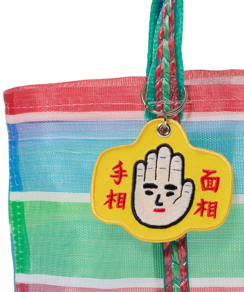 ニューレトロ スティッチワークキーホルダー キーリング 刺繍 チャーム