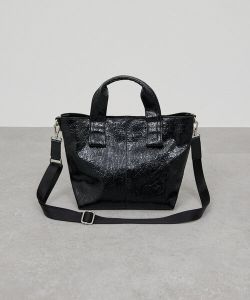 GALLARDAGALANTE（ガリャルダガランテ）の「【2.718】パテントMIDIトート（トートバッグ・レディース・ブラック/シルバー・FREE）」の3枚目の写真