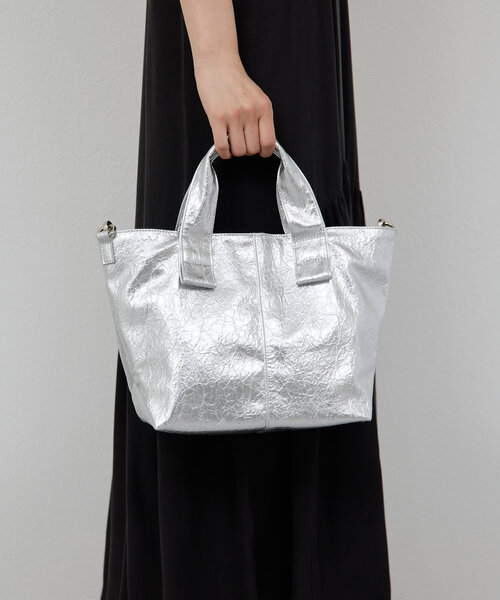 GALLARDAGALANTE（ガリャルダガランテ）の「【2.718】パテントMIDIトート（トートバッグ・レディース・ブラック/シルバー・FREE）」の6枚目の写真