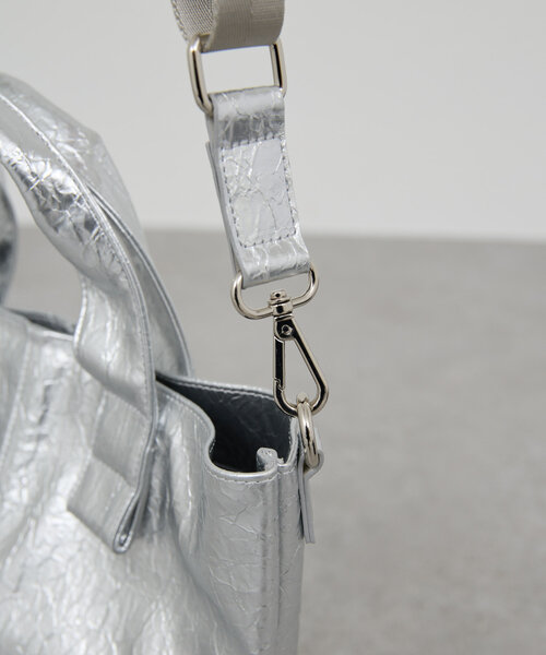 GALLARDAGALANTE（ガリャルダガランテ）の「【2.718】パテントMIDIトート（トートバッグ・レディース・ブラック/シルバー・FREE）」の14枚目の写真