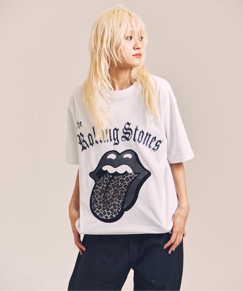 JACKROSE（ジャックローズ）の「B-TRS-Lips&Tongue　アニマル/SSTEE（Tシャツ/カットソー・メンズ・ホワイト/チャコール・M/L）」の10枚目の写真