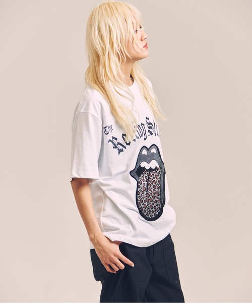 JACKROSE（ジャックローズ）の「B-TRS-Lips&Tongue　アニマル/SSTEE（Tシャツ/カットソー・メンズ・ホワイト/チャコール・M/L）」の13枚目の写真