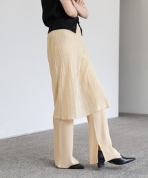 【Et】Sheer Layered Knit Skirt