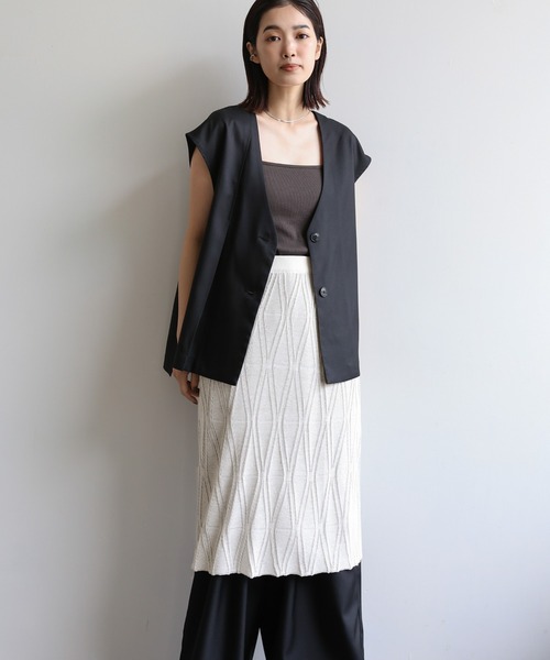 セール】【Et】Sheer Layered Knit Skirt（スカート）｜select MOCA Et