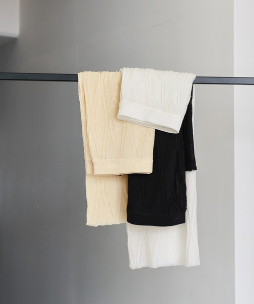 select MOCA Et（セレクトモカエト）の「【Et】Sheer Layered Knit Skirt（スカート・レディース・ブラック/ホワイト/ベージュ・FREE）」の19枚目の写真