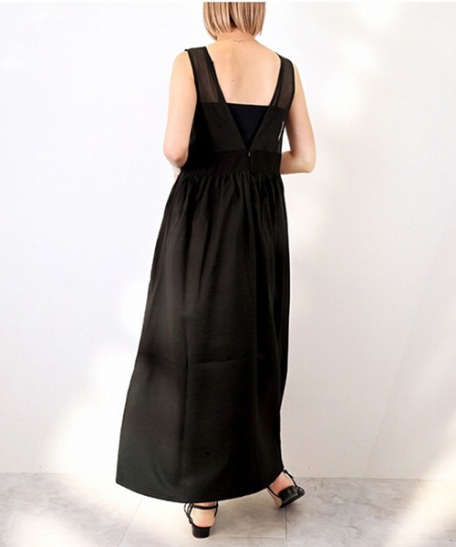 STYLEBLOCK（スタイルブロック）の「バックメッシュワンピース（ワンピース・レディース・ブラック・M）」の5枚目の写真