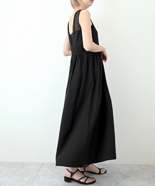 STYLEBLOCK（スタイルブロック）の「バックメッシュワンピース（ワンピース・レディース・ブラック・M）」の6枚目の写真