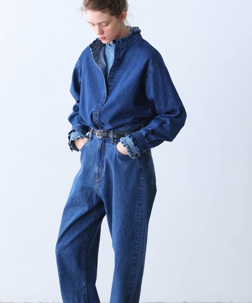 Kelen(ケレン)の「「KELEN / ケレン」ワイドストレートデニム(その他パンツ・レディース・ブルー/ワンウォッシュ・S/M)」の4枚目の写真
