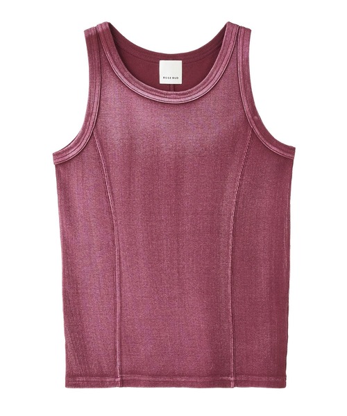 ROSE BUD（ローズバッド）の「BASIC TANKTOP（タンクトップ・レディース・ブラック/ベージュ/ホワイト/バーガンディー・ONE SIZE）」の4枚目の写真