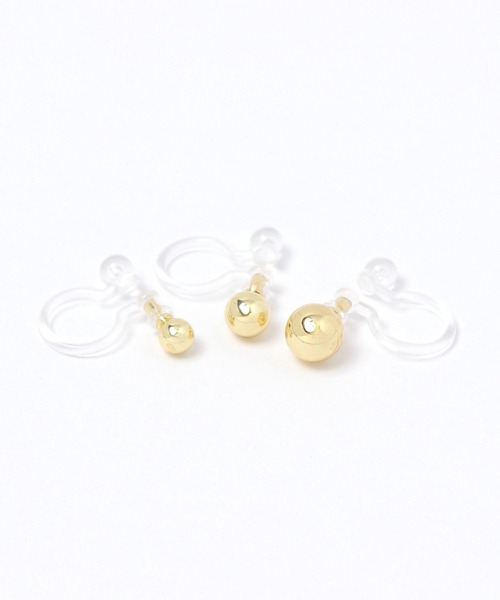 LAKOLE（ラコレ）の「ラウンドボールノンホールピアス6点セット / 497819（ピアス（両耳用）・レディース・その他1/その他2/ホワイト・FREE）」の4枚目の写真