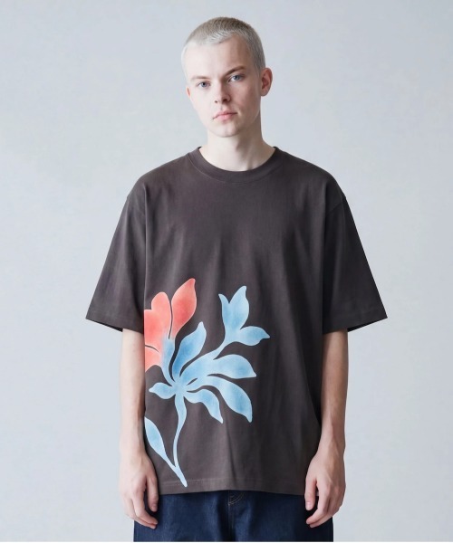 rehacer(レアセル)の「rehacer : Petal Haze Relax Fit T-shirt / ペタルヘイズ リラックス フィットTシャツ(Tシャツ/カットソー・メンズ・ブルー/ホワイト/スミクロ・LARGE/X-LARGE/SMALL/MEDIUM)」の3枚目の写真