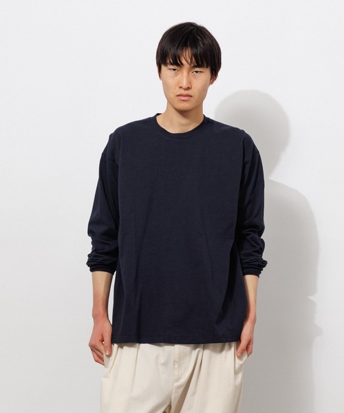 Knuu(ヌウ)の「9.5oz Heavy Long Sleeve T-Shirt(Tシャツ/カットソー・メンズ・ブラック/ホワイト/ネイビー/ブラウン/ダークネイビー・SMALL/X-SMALL/XX-LARGE/X-LARGE/LARGE/MEDIUM)」の5枚目の写真