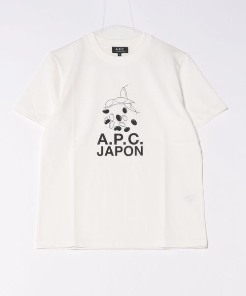 A.P.C.（アーペーセー）の「Edamame Tシャツ（Tシャツ/カットソー・メンズ・ホワイト・XS/XXL/S/M/L/XL）」の3枚目の写真
