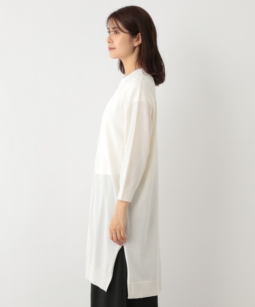 FOUND GOOD（ファウンドグッド）の「シアーロングCD/LS（カーディガン/ボレロ・レディース・ベージュ/アイボリー/ブラック/パープル系2・S/L/M）」の13枚目の写真