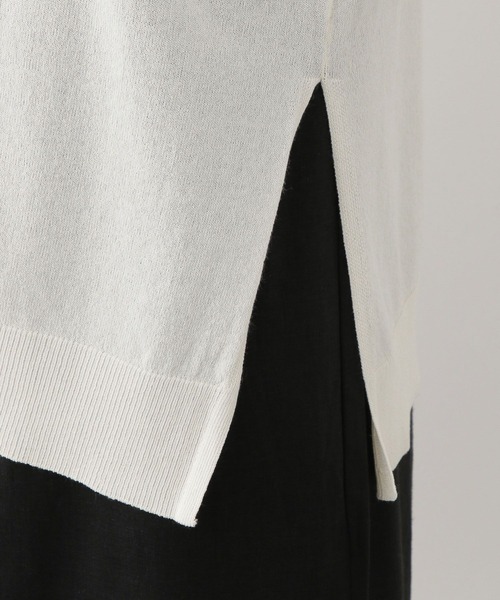 FOUND GOOD（ファウンドグッド）の「シアーロングCD/LS（カーディガン/ボレロ・レディース・ベージュ/アイボリー/ブラック/パープル系2・S/L/M）」の5枚目の写真