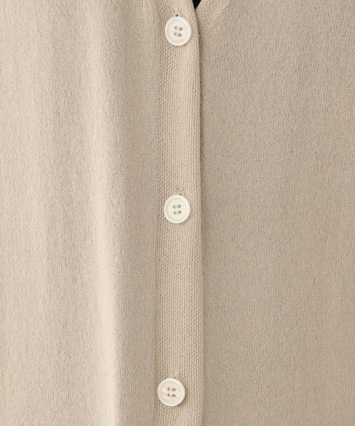 FOUND GOOD（ファウンドグッド）の「シアーロングCD/LS（カーディガン/ボレロ・レディース・ベージュ/アイボリー/ブラック/パープル系2・S/L/M）」の8枚目の写真