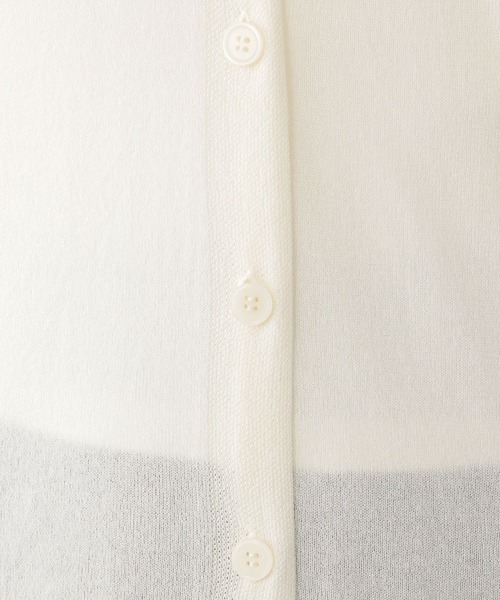 FOUND GOOD（ファウンドグッド）の「シアーロングCD/LS（カーディガン/ボレロ・レディース・ベージュ/アイボリー/ブラック/パープル系2・S/L/M）」の9枚目の写真