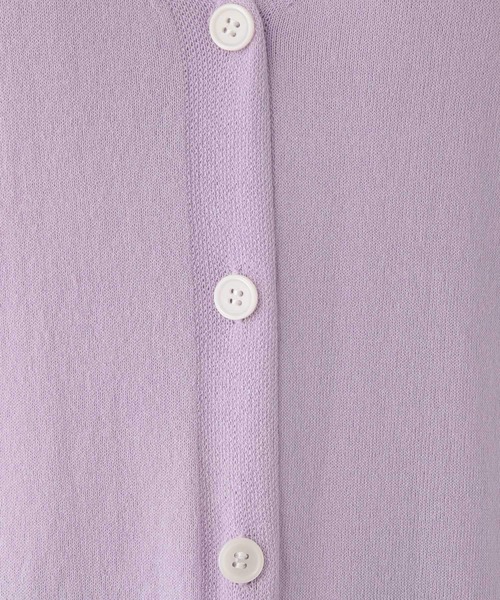 FOUND GOOD（ファウンドグッド）の「シアーロングCD/LS（カーディガン/ボレロ・レディース・ベージュ/アイボリー/ブラック/パープル系2・S/L/M）」の10枚目の写真