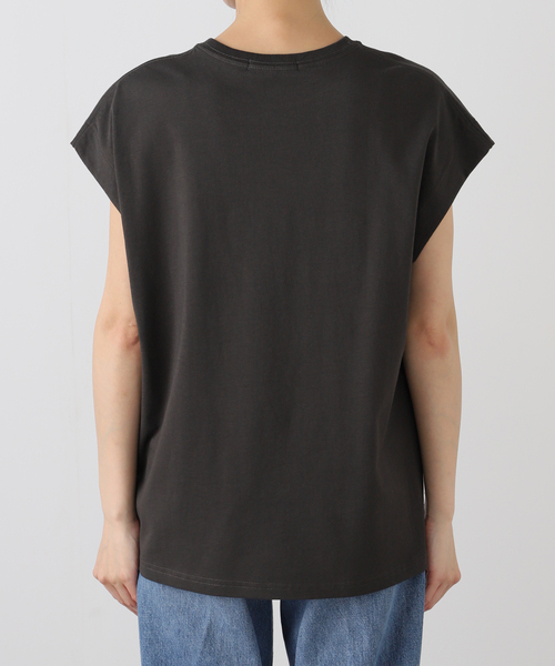 JOURNAL STANDARD relume(ジャーナルスタンダード レリューム)の「フレンチスリーブロゴTシャツ(Tシャツ/カットソー・レディース・ホワイト/チャコールグレー・FREE)」の11枚目の写真