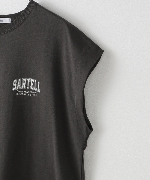 JOURNAL STANDARD relume(ジャーナルスタンダード レリューム)の「フレンチスリーブロゴTシャツ(Tシャツ/カットソー・レディース・ホワイト/チャコールグレー・FREE)」の12枚目の写真